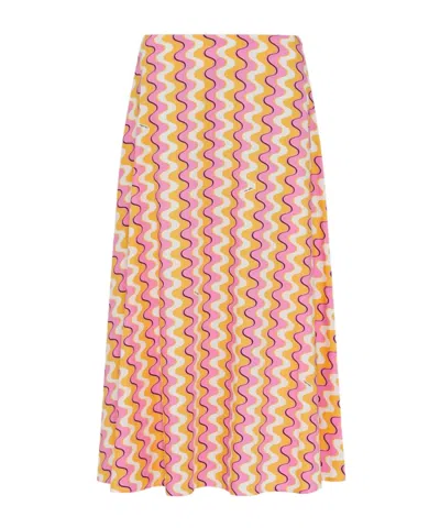 Marella Poplin Skirt In Multi