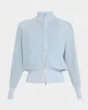 Marella Porto2 Shimmer Turtleneck Jacket In Ice