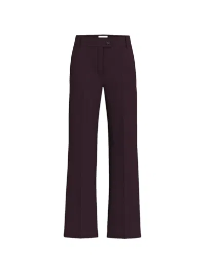 Marella Pressed-crease Tailored Trousers In Red