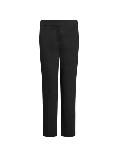 Marella Pressed-crease Tailored Trousers In Black