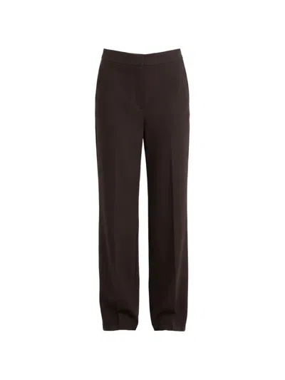 Marella Pressed-crease Tailored Trousers In Brown