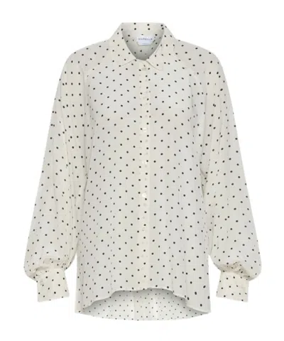 Marella Printed Long-sleeve Shirt In White
