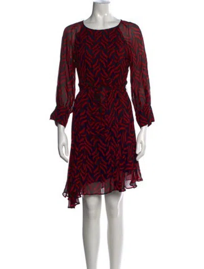 Pre-owned Marella Printed Mini Dress In Red