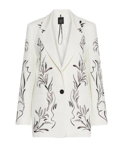 MARELLA PRINTED SATIN BLAZER
