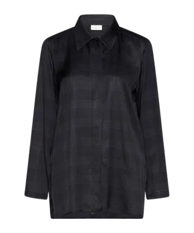 Marella Printed Twill Shirt In Blue