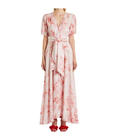 Marella Pure Ramie Shirt Dress In Pink
