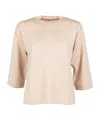 Marella Three-quarter Sleeve Sweater In Neutral