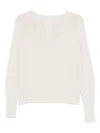 Marella Raglan-sleeve Ribbed-hem Sweater In Neutral