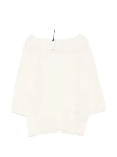 Marella Raglan-sleeve Sweater In White