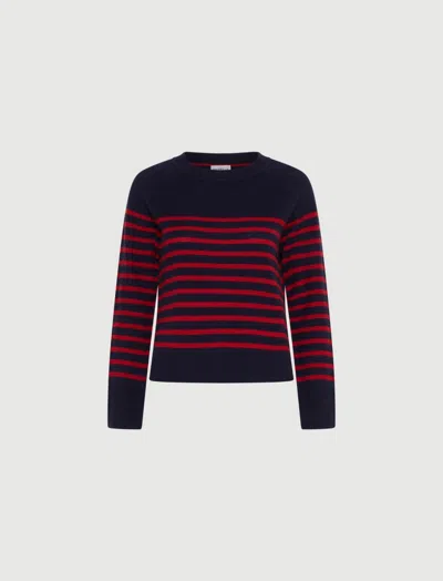 Marella Red And Blue Woman Knit In Multi