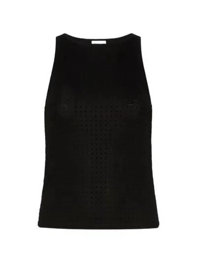 Marella Rhinestone-embellished Sleeveless Top In Black