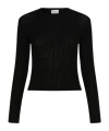 Marella Rib-knit Ultra-light Sweater In Black