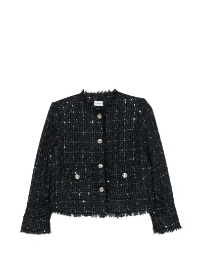 Marella Ricamo Sequin-embellished Jacket In Black