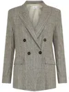 Marella Flowing Double-breasted Blazer In Gray