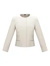 Marella Round-neck Jacket In Metallic