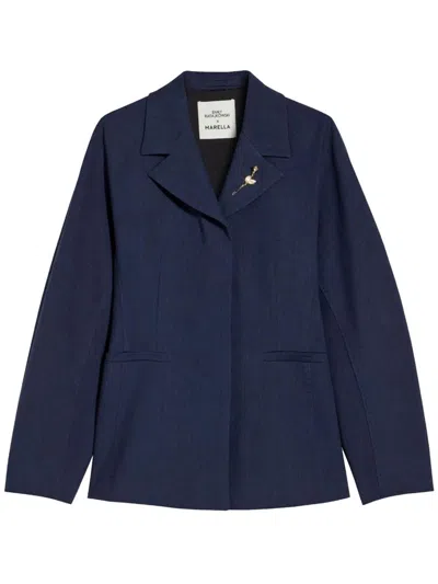 Marella The Rounded Blazer - Navy In Blue