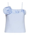 Marella Ruffled Corset With Rose Detail In Blue