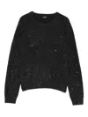 Marella Ruth Embellished Sweater In Black