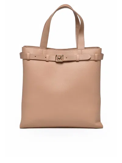 Marella Salerno Shoulder Bag With Structured Silhouette And Dual Handles In Brown