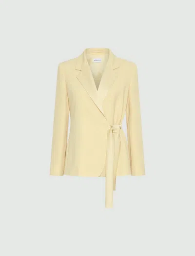 Marella Satin Jacket Woman Yellow