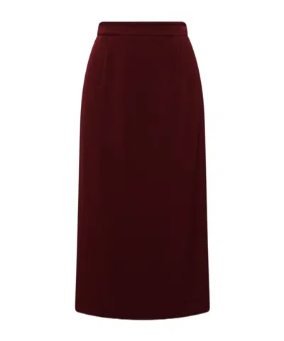 Marella Satin Skirt In Brown