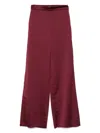 Marella Satin Trousers In Red