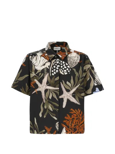 Marella Seashell-print Short-sleeve Shirt In Multi