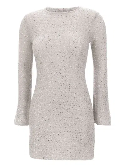 MARELLA MARELLA SEQUIN-EMBELLISHED BELL-SLEEVE MINI DRESS