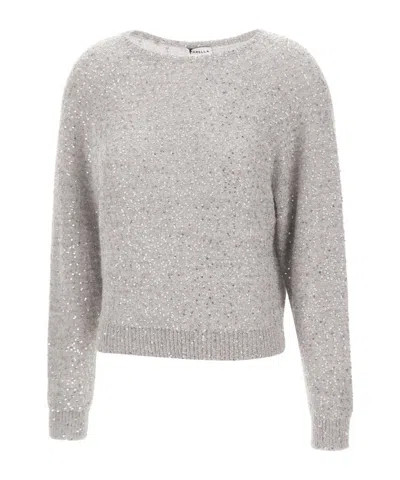 Marella Sequined Knitwear In Gray