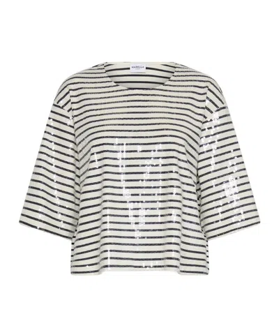 Marella Sequined T-shirt In White