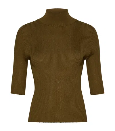 Marella Sequinned Sweater In Green