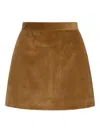 Marella Serio Corduroy Mini Skirt In Brown