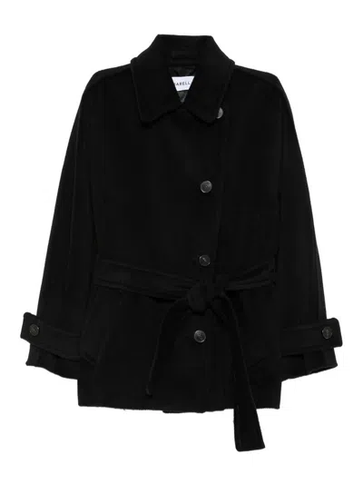 Marella Short Black Virgin Wool Coat