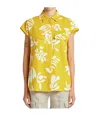 Shop Marella Short Sleeve Shirt In Yellow