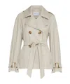 Marella Short Trench Coat In Nude