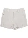 Marella Belt Loop Shorts In Gray