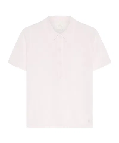 Marella Short-sleeved Viscose Sweater In Pink