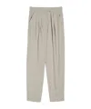 Marella Linen-blend Trousers In Nude