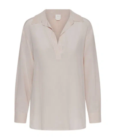 Marella Silk Crepe De Chine Shirt In Neutral