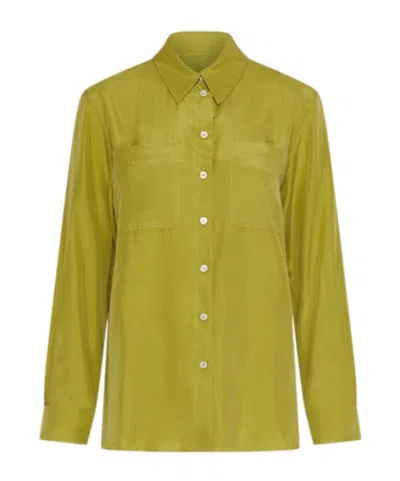 Marella Silk Habotai Shirt In Multi