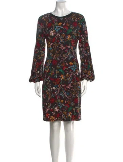Pre-owned Marella Silk Knee-length Dress In Black