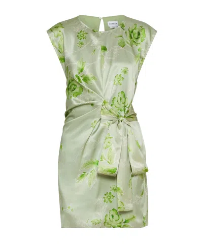 Marella Silk Satin Dress In Green