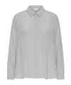 Marella Silk Shirt - Pearl In Gray