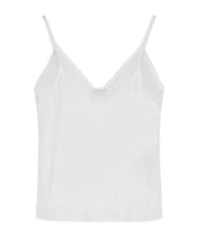 Marella Silk-blend Slip Top In White