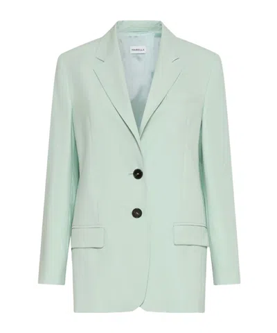 Marella Single-breasted Blazer In Green