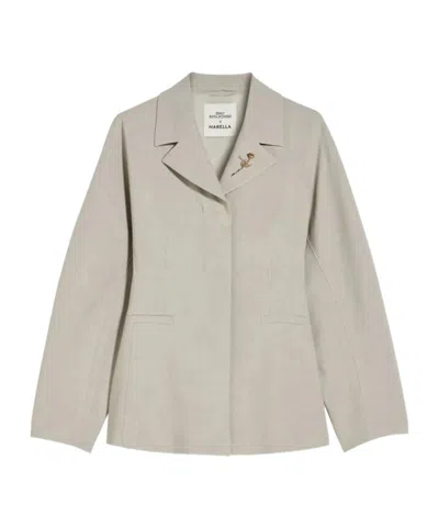 Marella Single-breasted Blazer In Beige
