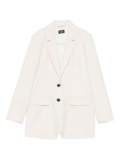Marella Single-breated Blazer In White
