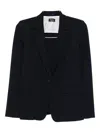 Marella Single-button Notched-lapels Blazer In Blue