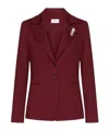 Marella Single-breasted Blazer In Brown
