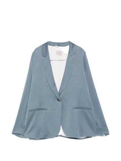 Marella Single-breasted Notched-lapel Suit In Blue